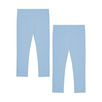 BIRKHOLM 2-Pak Rib Leggings Baby Blå